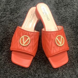 Brand New! Tags + Box Valentino Burnt Orange Sandals